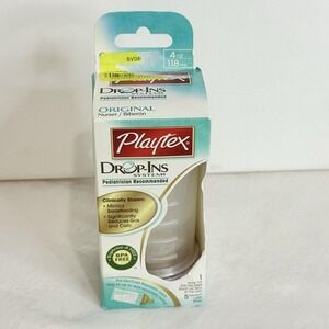 Vintage Playtex Drop-Ins  5 Drop Ins Liners  1 Nurser Bottle Slow Flow Nipple